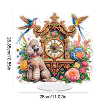 Load image into Gallery viewer, Acrylic Special Shape Flower Bird Diamond Art Clock Ornaments Kit for Home Decor