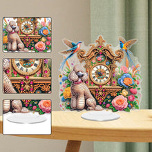 Load image into Gallery viewer, Acrylic Special Shape Flower Bird Diamond Art Clock Ornaments Kit for Home Decor