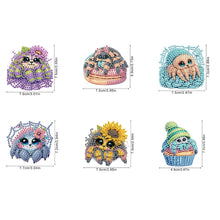 Load image into Gallery viewer, 6Pcs Acrylic Bee Diamond Art Magnets Decals Diamond Painting Refrigerator Magnet