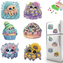 Load image into Gallery viewer, 6Pcs Acrylic Bee Diamond Art Magnets Decals Diamond Painting Refrigerator Magnet