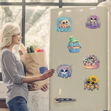 Load image into Gallery viewer, 6Pcs Acrylic Bee Diamond Art Magnets Decals Diamond Painting Refrigerator Magnet