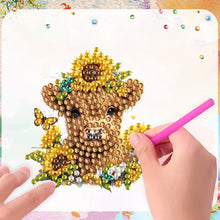 Load image into Gallery viewer, 6Pcs Acrylic Bee Diamond Art Magnets Decals Diamond Painting Refrigerator Magnet