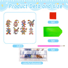 Load image into Gallery viewer, 8 Pcs 5D Diamond Painting Sticker Kit Diamond Art Stickers for Adults Beginners