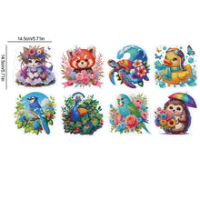 Load image into Gallery viewer, 8 Pcs 5D Diamond Painting Sticker Kit Diamond Art Stickers for Adults Beginners