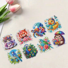 Load image into Gallery viewer, 8 Pcs 5D Diamond Painting Sticker Kit Diamond Art Stickers for Adults Beginners