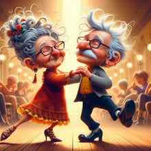 Load image into Gallery viewer, Diamond Painting - Full Round - Grandma And Grandpa (40*40CM)