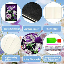 Load image into Gallery viewer, 50 Pages A5 Special Shaped Butterfly 5D Diamond Painting Notebook for Boys Girls