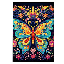 Load image into Gallery viewer, 50 Pages A5 Special Shaped Butterfly 5D Diamond Painting Notebook for Boys Girls