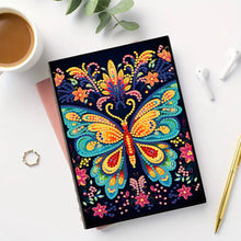 Load image into Gallery viewer, 50 Pages A5 Special Shaped Butterfly 5D Diamond Painting Notebook for Boys Girls