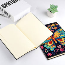 Load image into Gallery viewer, 50 Pages A5 Special Shaped Butterfly 5D Diamond Painting Notebook for Boys Girls