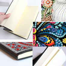 Load image into Gallery viewer, 50 Pages A5 Special Shaped Butterfly 5D Diamond Painting Notebook for Boys Girls