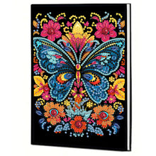 Load image into Gallery viewer, 50 Pages A5 Special Shaped Butterfly 5D Diamond Painting Notebook for Boys Girls