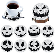 Load image into Gallery viewer, 8 Pcs Wooden Diamond Painting Coasters with Holder DIY Coaster Diamond Art Kits