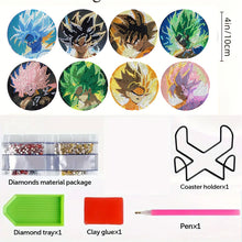 Load image into Gallery viewer, 8 Pcs Wooden Diamond Painting Coasters with Holder DIY Coaster Diamond Art Kits