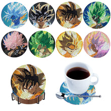 Load image into Gallery viewer, 8 Pcs Wooden Diamond Painting Coasters with Holder DIY Coaster Diamond Art Kits