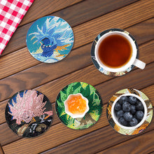 Load image into Gallery viewer, 8 Pcs Wooden Diamond Painting Coasters with Holder DIY Coaster Diamond Art Kits