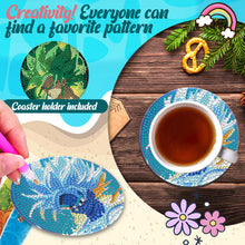 Load image into Gallery viewer, 8 Pcs Wooden Diamond Painting Coasters with Holder DIY Coaster Diamond Art Kits