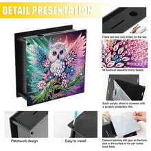 Load image into Gallery viewer, Wooden Beautiful Pattern Diamond Painting Change Holder Case Ornament for Adults