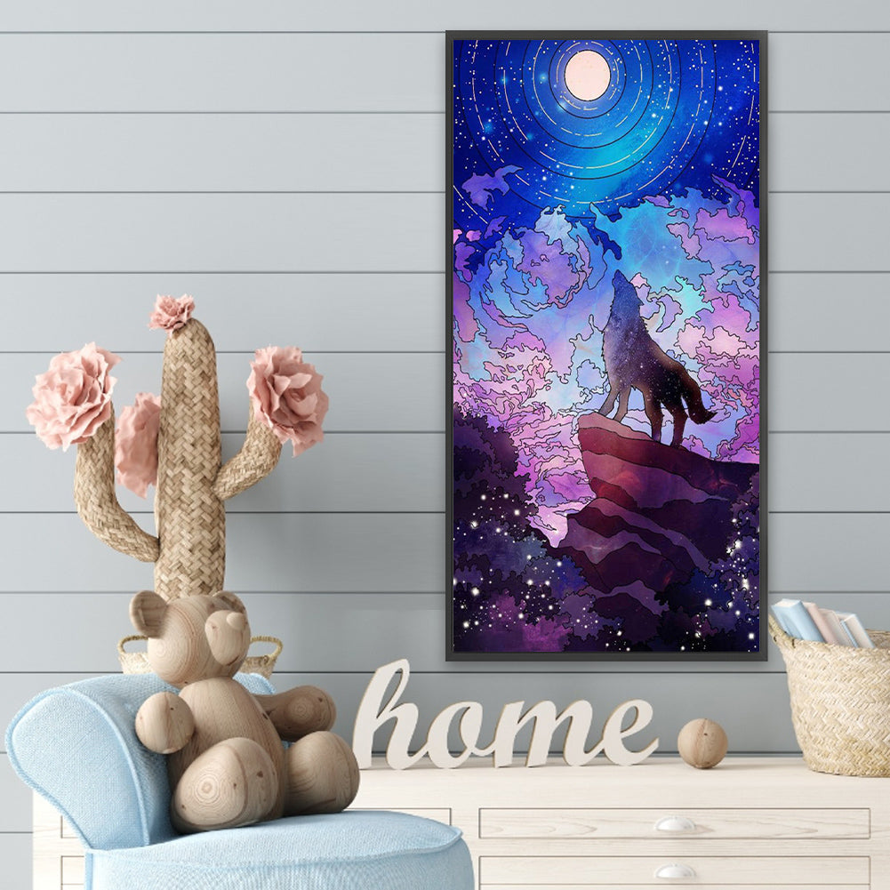 Diamond Painting - Full Round - Wolf (30*70CM)