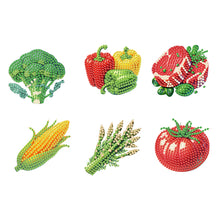 Load image into Gallery viewer, 6Pcs Acrylic Cats Diamond Art Fridge Magnet Diamond Painting Refrigerator Magnet