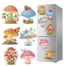 Load image into Gallery viewer, 6Pcs Acrylic Cats Diamond Art Fridge Magnet Diamond Painting Refrigerator Magnet