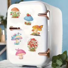 Load image into Gallery viewer, 6Pcs Acrylic Cats Diamond Art Fridge Magnet Diamond Painting Refrigerator Magnet