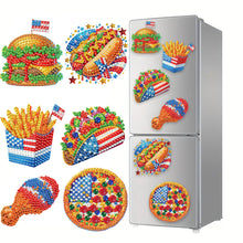 Load image into Gallery viewer, 6Pcs Acrylic Cats Diamond Art Fridge Magnet Diamond Painting Refrigerator Magnet