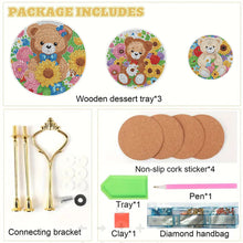 Load image into Gallery viewer, 3 Tier Animal Crystal Display Rack Kit 5D DIY Shelf Art Craft Set for Home Decor