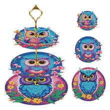 Load image into Gallery viewer, 3 Tier Animal Crystal Display Rack Kit 5D DIY Shelf Art Craft Set for Home Decor