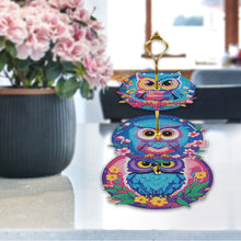 Load image into Gallery viewer, 3 Tier Animal Crystal Display Rack Kit 5D DIY Shelf Art Craft Set for Home Decor