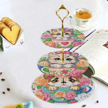 Load image into Gallery viewer, 3 Tier Animal Crystal Display Rack Kit 5D DIY Shelf Art Craft Set for Home Decor