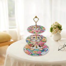 Load image into Gallery viewer, 3 Tier Animal Crystal Display Rack Kit 5D DIY Shelf Art Craft Set for Home Decor