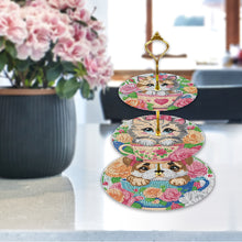 Load image into Gallery viewer, 3 Tier Animal Crystal Display Rack Kit 5D DIY Shelf Art Craft Set for Home Decor