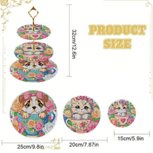 Load image into Gallery viewer, 3 Tier Animal Crystal Display Rack Kit 5D DIY Shelf Art Craft Set for Home Decor