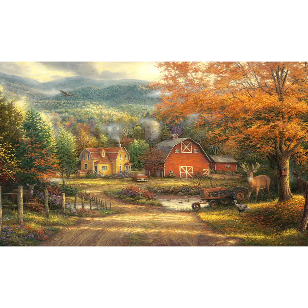 Diamond Painting - Full Square - Country House (50*30CM)