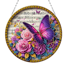 Load image into Gallery viewer, Sunflower DIY Diamond Art Pendant Kit Diamond Painting Door Sign for Wall Window