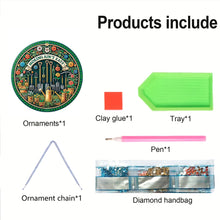 Load image into Gallery viewer, Sunflower DIY Diamond Art Pendant Kit Diamond Painting Door Sign for Wall Window