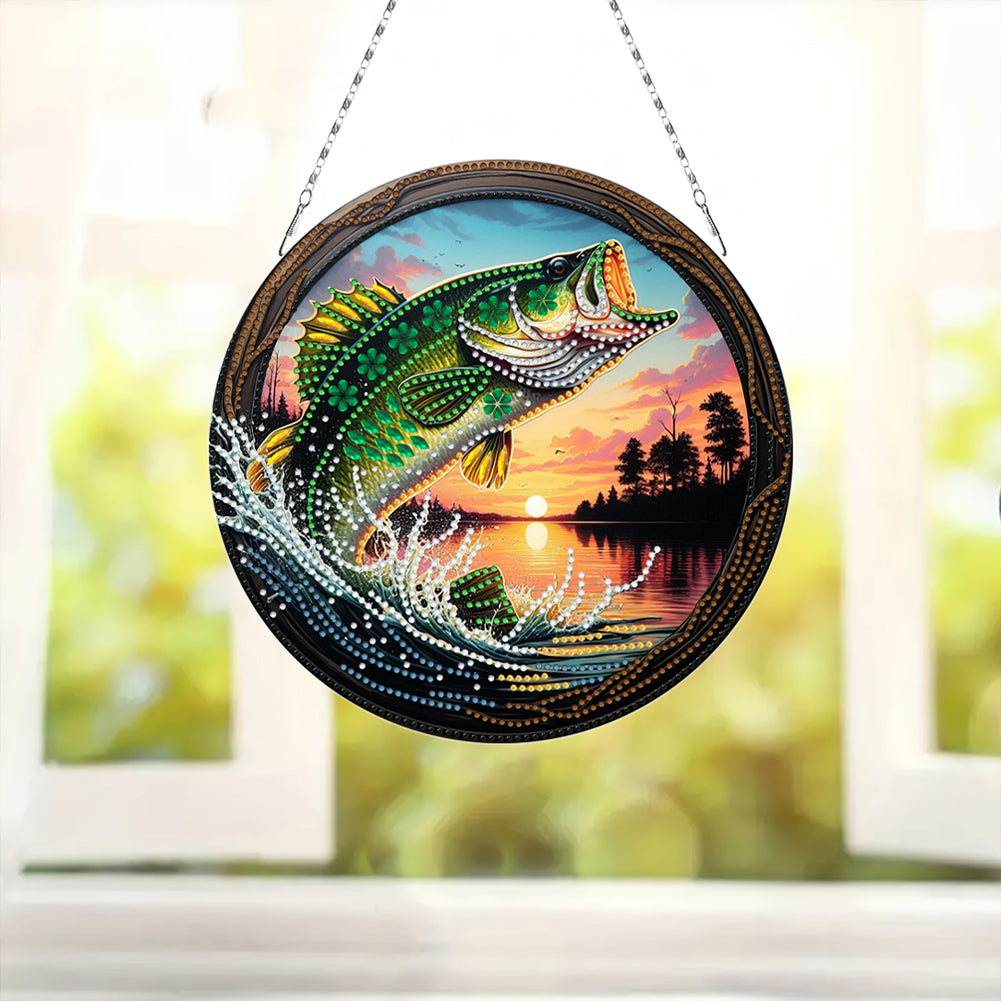 Sunflower DIY Diamond Art Pendant Kit Diamond Painting Door Sign for Wall Window