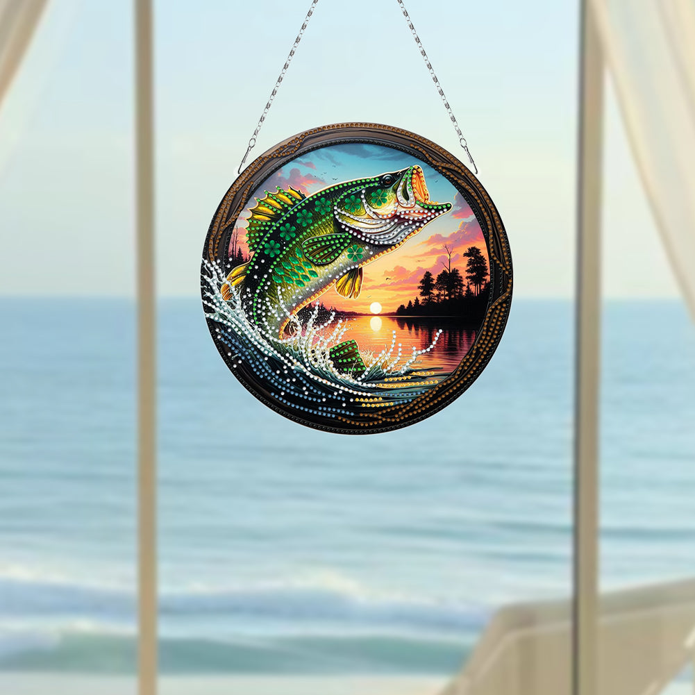 Sunflower DIY Diamond Art Pendant Kit Diamond Painting Door Sign for Wall Window