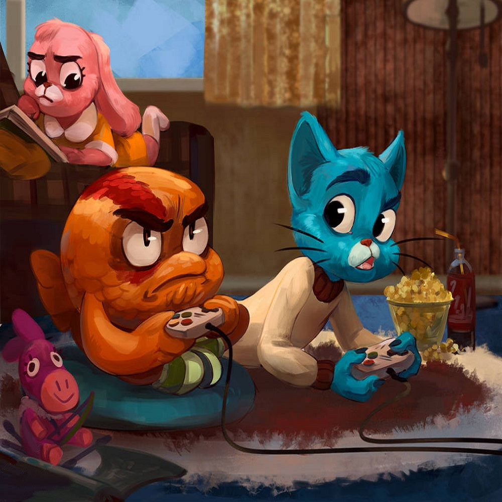 Diamond Painting - Full Round - The Amazing World Of Gumball (30*40CM)