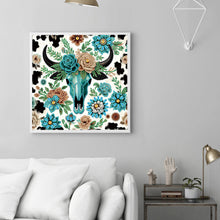Load image into Gallery viewer, Diamond Painting - Partial Special Shaped - Indian Cow Skull (30*30CM)