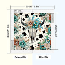 Load image into Gallery viewer, Diamond Painting - Partial Special Shaped - Indian Cow Skull (30*30CM)