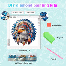 Load image into Gallery viewer, Diamond Painting - Partial Special Shaped - Indian Eagle (30*30CM)