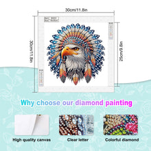 Load image into Gallery viewer, Diamond Painting - Partial Special Shaped - Indian Eagle (30*30CM)