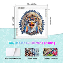 Load image into Gallery viewer, Diamond Painting - Partial Special Shaped - Indian Eagle (30*30CM)