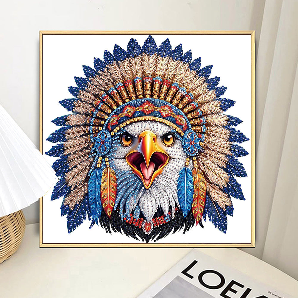 Diamond Painting - Partial Special Shaped - Indian Eagle (30*30CM)