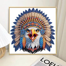 Load image into Gallery viewer, Diamond Painting - Partial Special Shaped - Indian Eagle (30*30CM)
