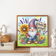 Load image into Gallery viewer, Diamond Painting - Partial Special Shaped - Summer Gnome (30*30CM)
