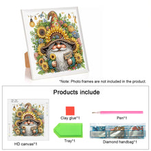Load image into Gallery viewer, Diamond Painting - Partial Special Shaped - Summer Gnome (30*30CM)