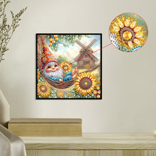 Load image into Gallery viewer, Diamond Painting - Partial Special Shaped - Summer Gnome (30*30CM)